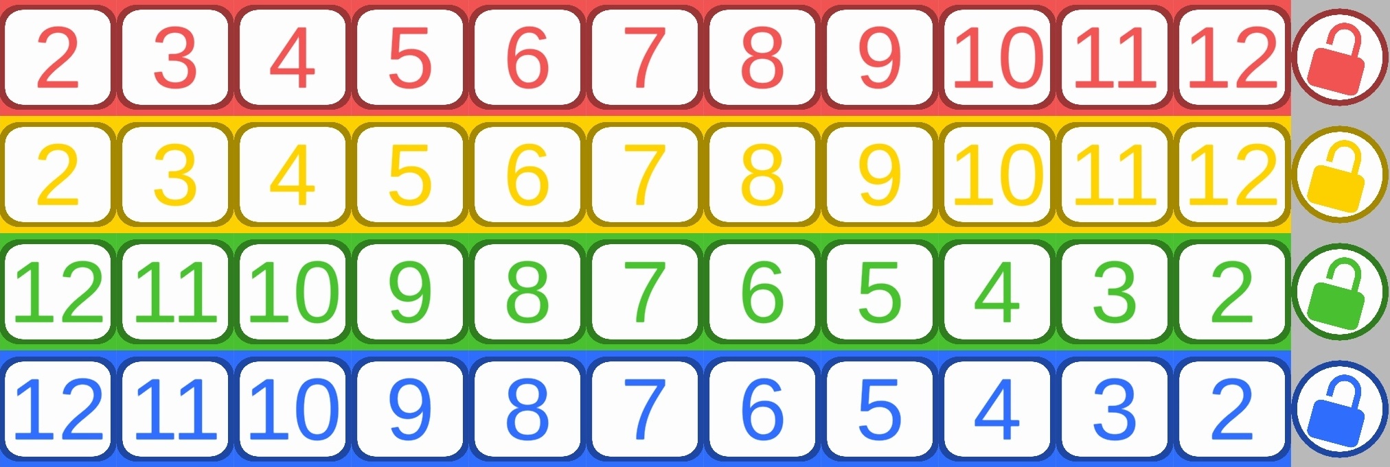 Qwixx Cards